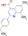 2-(4-ethylphenyl)-6,8-dimethylquinoline-4-carboxylic acid