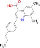 6,8-dimethyl-2-(4-propylphenyl)quinoline-4-carboxylic acid