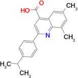 2-(4-isopropylphenyl)-6,8-dimethylquinoline-4-carboxylic acid