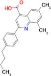 2-(4-butylphenyl)-6,8-dimethylquinoline-4-carboxylic acid