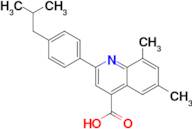 2-(4-isobutylphenyl)-6,8-dimethylquinoline-4-carboxylic acid