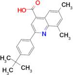 2-(4-tert-butylphenyl)-6,8-dimethylquinoline-4-carboxylic acid