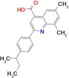 2-(4-sec-butylphenyl)-6,8-dimethylquinoline-4-carboxylic acid