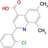 2-(2-chlorophenyl)-6,8-dimethylquinoline-4-carboxylic acid