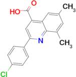 2-(4-chlorophenyl)-6,8-dimethylquinoline-4-carboxylic acid