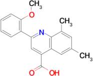 2-(2-methoxyphenyl)-6,8-dimethylquinoline-4-carboxylic acid