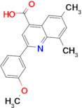 2-(3-methoxyphenyl)-6,8-dimethylquinoline-4-carboxylic acid