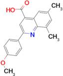 2-(4-methoxyphenyl)-6,8-dimethylquinoline-4-carboxylic acid