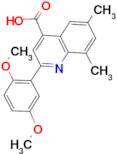 2-(2,5-dimethoxyphenyl)-6,8-dimethylquinoline-4-carboxylic acid