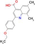 2-(4-ethoxyphenyl)-6,8-dimethylquinoline-4-carboxylic acid