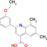 2-(3-ethoxyphenyl)-6,8-dimethylquinoline-4-carboxylic acid