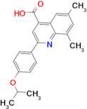 2-(4-isopropoxyphenyl)-6,8-dimethylquinoline-4-carboxylic acid