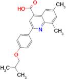 2-(4-isobutoxyphenyl)-6,8-dimethylquinoline-4-carboxylic acid