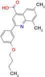 2-(3-butoxyphenyl)-6,8-dimethylquinoline-4-carboxylic acid