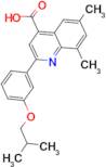 2-(3-isobutoxyphenyl)-6,8-dimethylquinoline-4-carboxylic acid