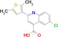 6-chloro-2-(2,5-dimethylthien-3-yl)quinoline-4-carboxylic acid