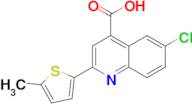 6-chloro-2-(5-methylthien-2-yl)quinoline-4-carboxylic acid