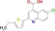 6-chloro-2-(5-ethylthien-2-yl)quinoline-4-carboxylic acid