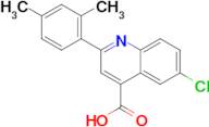 6-chloro-2-(2,4-dimethylphenyl)quinoline-4-carboxylic acid