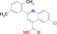 6-chloro-2-(2,5-dimethylphenyl)quinoline-4-carboxylic acid