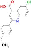 6-chloro-2-(4-ethylphenyl)quinoline-4-carboxylic acid