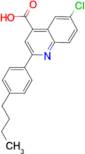 2-(4-butylphenyl)-6-chloroquinoline-4-carboxylic acid