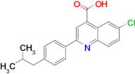 6-chloro-2-(4-isobutylphenyl)quinoline-4-carboxylic acid