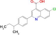 2-(4-sec-butylphenyl)-6-chloroquinoline-4-carboxylic acid