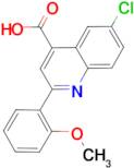 6-chloro-2-(2-methoxyphenyl)quinoline-4-carboxylic acid