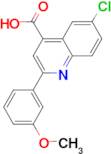 6-chloro-2-(3-methoxyphenyl)quinoline-4-carboxylic acid