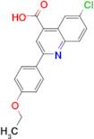 6-chloro-2-(4-ethoxyphenyl)quinoline-4-carboxylic acid