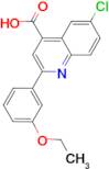 6-chloro-2-(3-ethoxyphenyl)quinoline-4-carboxylic acid