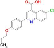 6-chloro-2-(4-propoxyphenyl)quinoline-4-carboxylic acid