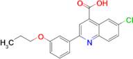 6-chloro-2-(3-propoxyphenyl)quinoline-4-carboxylic acid