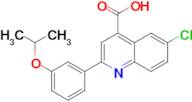 6-chloro-2-(3-isopropoxyphenyl)quinoline-4-carboxylic acid