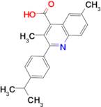 2-(4-isopropylphenyl)-3,6-dimethylquinoline-4-carboxylic acid