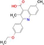 2-(4-ethoxyphenyl)-3,6-dimethylquinoline-4-carboxylic acid