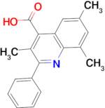 3,6,8-trimethyl-2-phenylquinoline-4-carboxylic acid