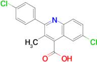 6-chloro-2-(4-chlorophenyl)-3-methylquinoline-4-carboxylic acid