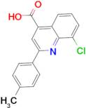 8-chloro-2-(4-methylphenyl)quinoline-4-carboxylic acid