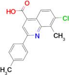 7-chloro-8-methyl-2-(4-methylphenyl)quinoline-4-carboxylic acid