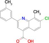 7-chloro-8-methyl-2-(3-methylphenyl)quinoline-4-carboxylic acid