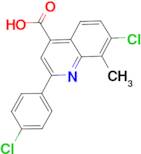 7-chloro-2-(4-chlorophenyl)-8-methylquinoline-4-carboxylic acid