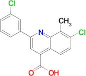 7-chloro-2-(3-chlorophenyl)-8-methylquinoline-4-carboxylic acid