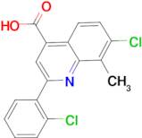 7-chloro-2-(2-chlorophenyl)-8-methylquinoline-4-carboxylic acid