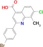 2-(4-bromophenyl)-7-chloro-8-methylquinoline-4-carboxylic acid