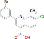 2-(3-bromophenyl)-7-chloro-8-methylquinoline-4-carboxylic acid