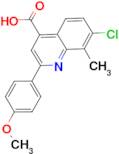 7-chloro-2-(4-methoxyphenyl)-8-methylquinoline-4-carboxylic acid