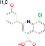 8-chloro-2-(3-methoxyphenyl)quinoline-4-carboxylic acid