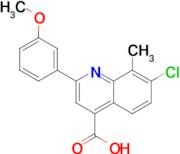 7-chloro-2-(3-methoxyphenyl)-8-methylquinoline-4-carboxylic acid